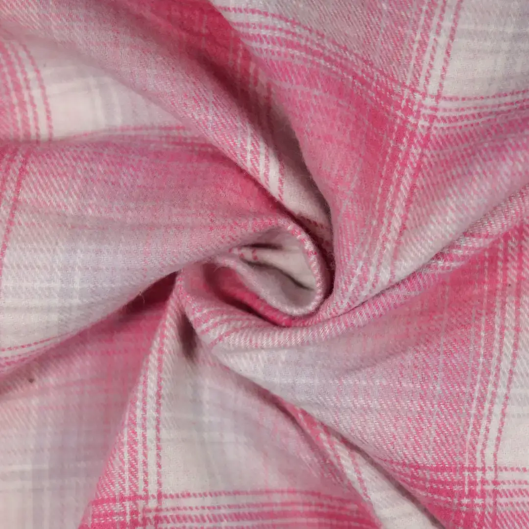 China Fabric for Shirt,Cropped V-Neck Shirt,Womens Slim Fit Shirt Yarn Dyed Check Natural Woven Fabric Cotton PINK GREY color buy from China wholesaler bulk order at wholesale price free worldwide shipping Alibaba