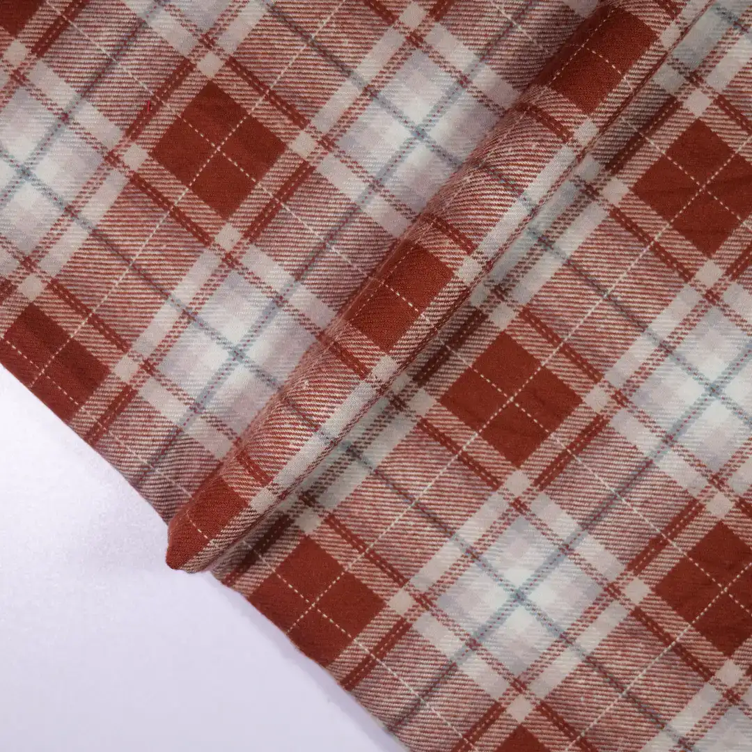 China Fabric for Shirt,Cropped V-Neck Shirt,Big Pockets Shirt Dress Yarn Dyed Check Natural Woven Fabric Cotton DARK RED GREY color buy from China wholesaler bulk order at wholesale price free worldwide shipping Alibaba