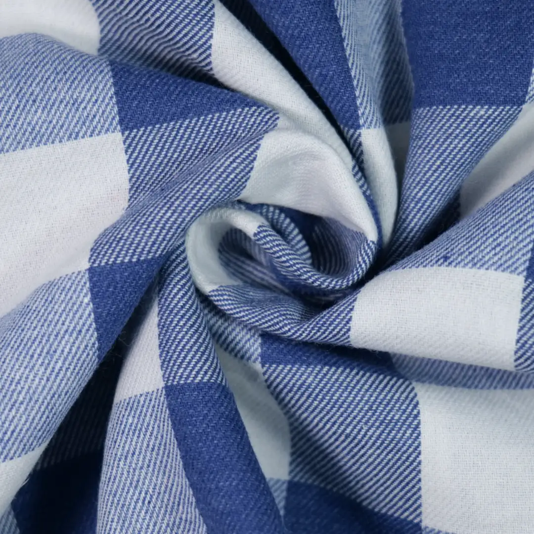 China Fabric for Shirt,Womens Slim Fit Shirt,Womens Stand Collar Shirt Yarn Dyed Check Natural Woven Fabric Cotton blue white color buy from China wholesaler bulk order at wholesale price free worldwide shipping Alibaba