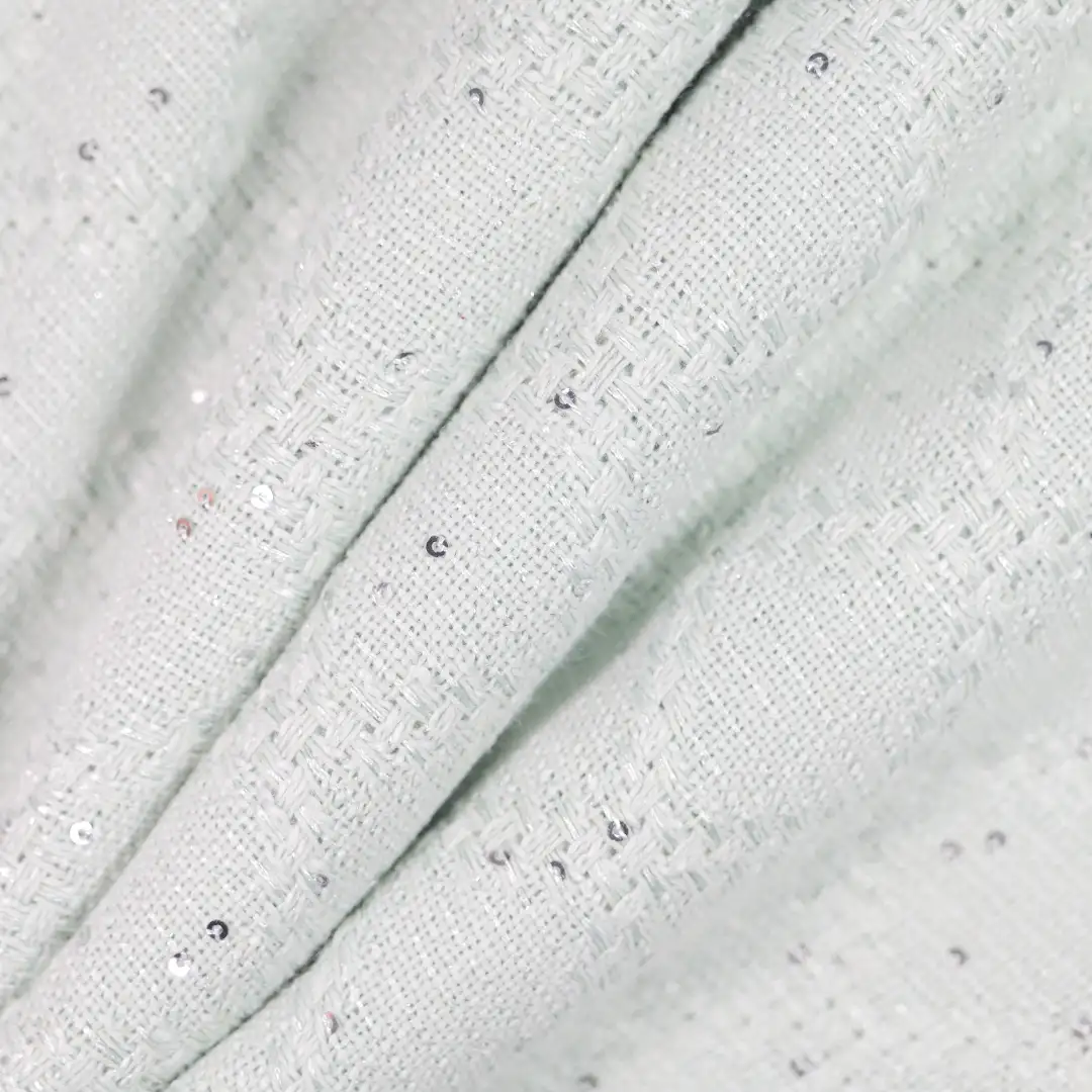 China Fabric for Skirt,Backless Beach Dress Chanel-Style Fabric Woolen Polyester Spandex black color buy from China wholesaler bulk order at wholesale price free worldwide shipping Alibaba