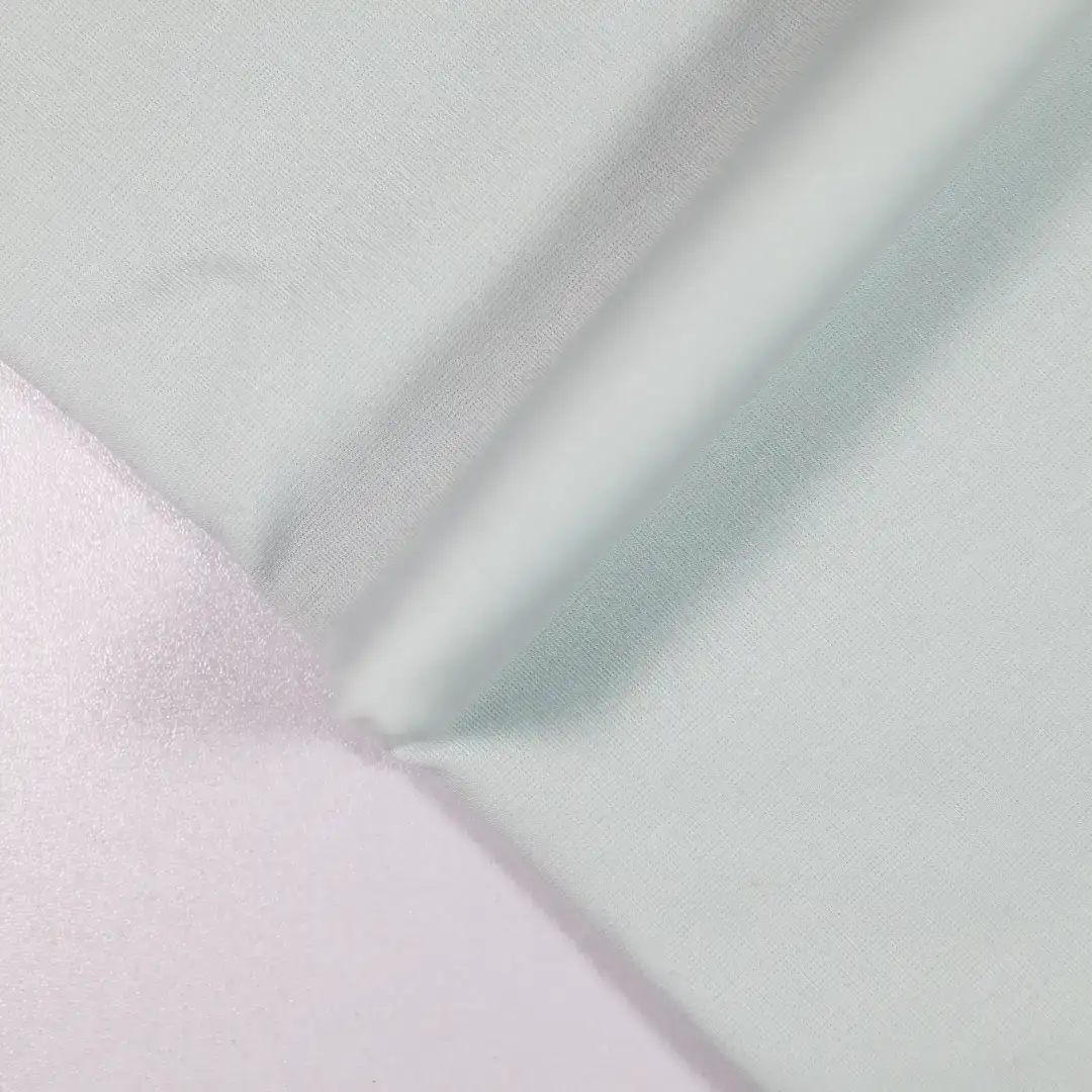 China Fabric for Shirt,Pants,T-Shirt,Polo Shirt,Shorts Interlock Knit Fabric Viscose Rayon Nylon Spandex light blue color buy from China wholesaler bulk order at wholesale price free worldwide shipping Alibaba