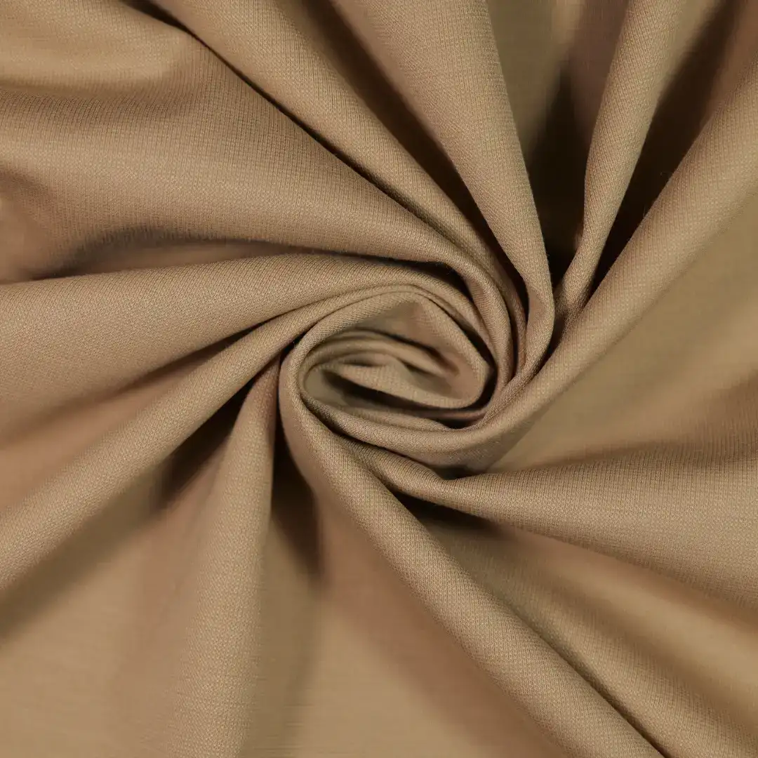 China Fabric for Shirt,Pants,T-Shirt,Tank Top,Skirt Interlock Knit Fabric Spandex Silk Polyamide Recycled Polyester Staple Fiber khaki color buy from China wholesaler bulk order at wholesale price free worldwide shipping Alibaba