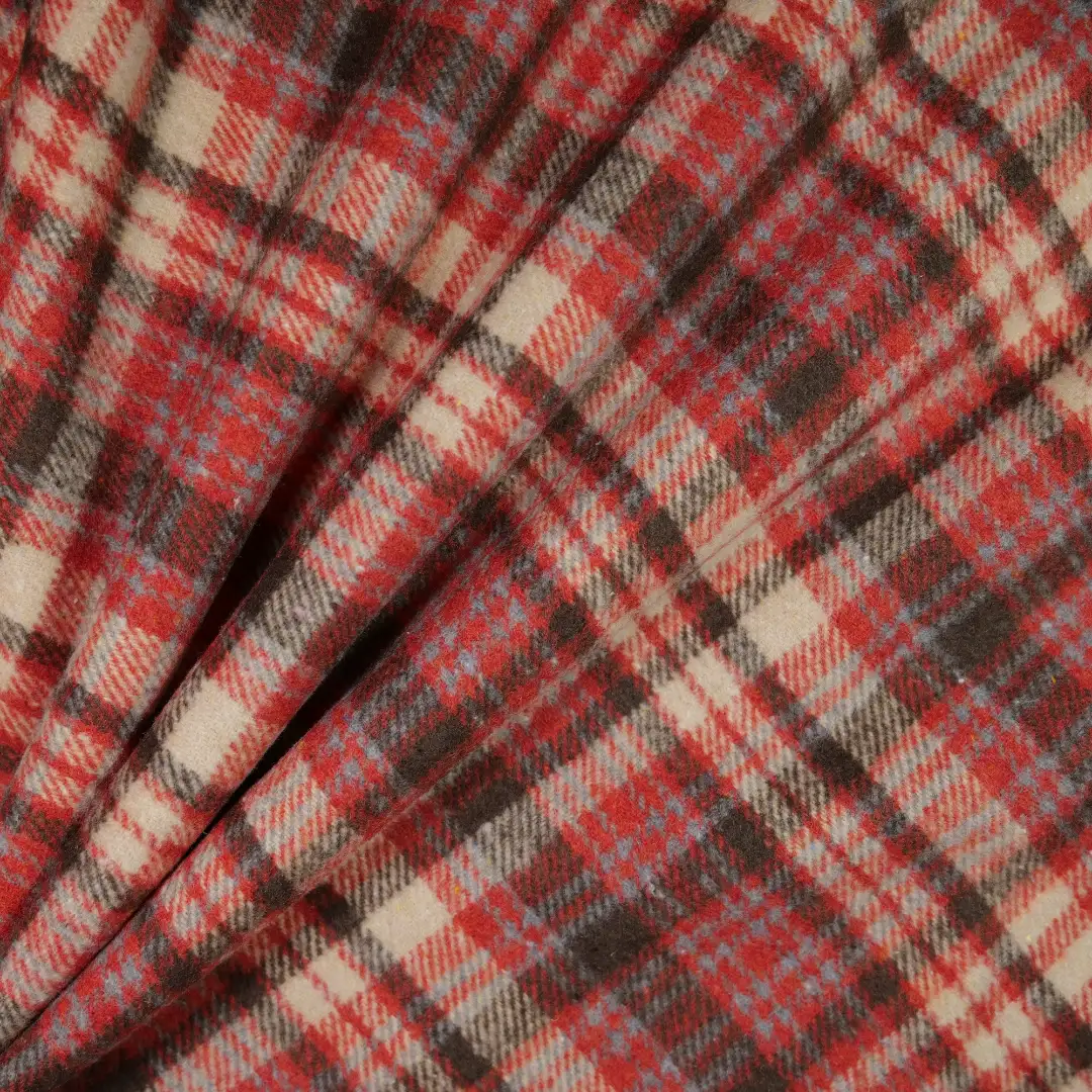 China Fabric for Jackets,Blazer,Overcoat Yarn Dyed Check Synthetic Woven Fabric Polyester Acrylic Chemical Fiber orange color buy from China wholesaler bulk order at wholesale price free worldwide shipping Alibaba