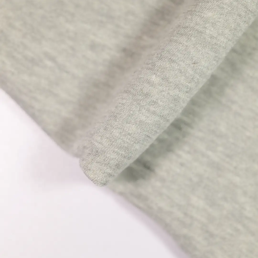 China Fabric for Hoodie,Flare Leggings Fleece Knit Fabric Cotton Polyester grey color buy from China wholesaler bulk order at wholesale price free worldwide shipping Alibaba