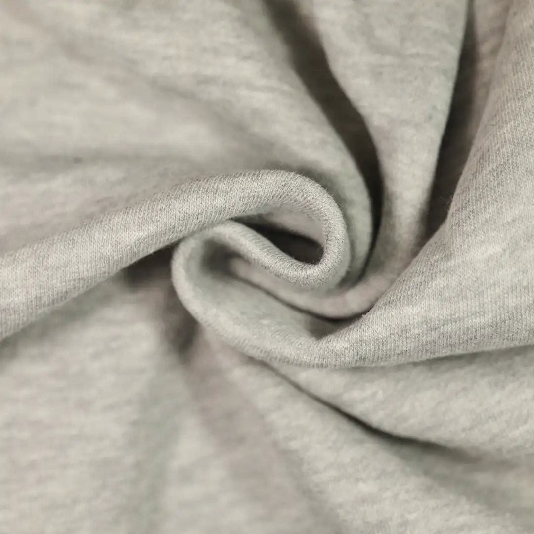 China Fabric for Hoodie,Flare Leggings Fleece Knit Fabric Cotton Polyester grey color buy from China wholesaler bulk order at wholesale price free worldwide shipping Alibaba