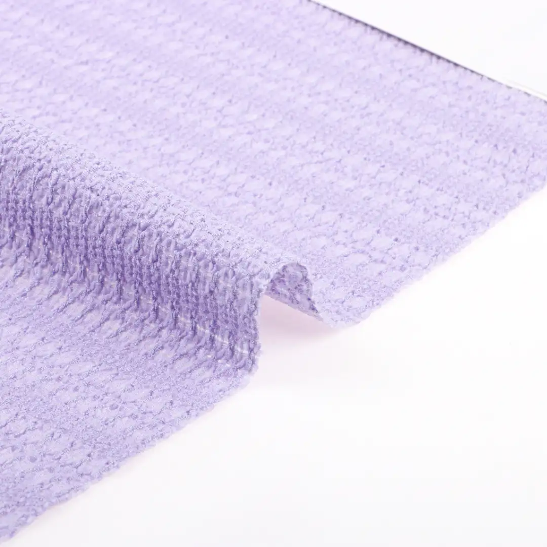 China Fabric for Pants,Tank Top,Blouse,Crop Top,Jogger Tricot Knit Fabric Polyester Elastane Purple color buy from China wholesaler bulk order at wholesale price free worldwide shipping Alibaba
