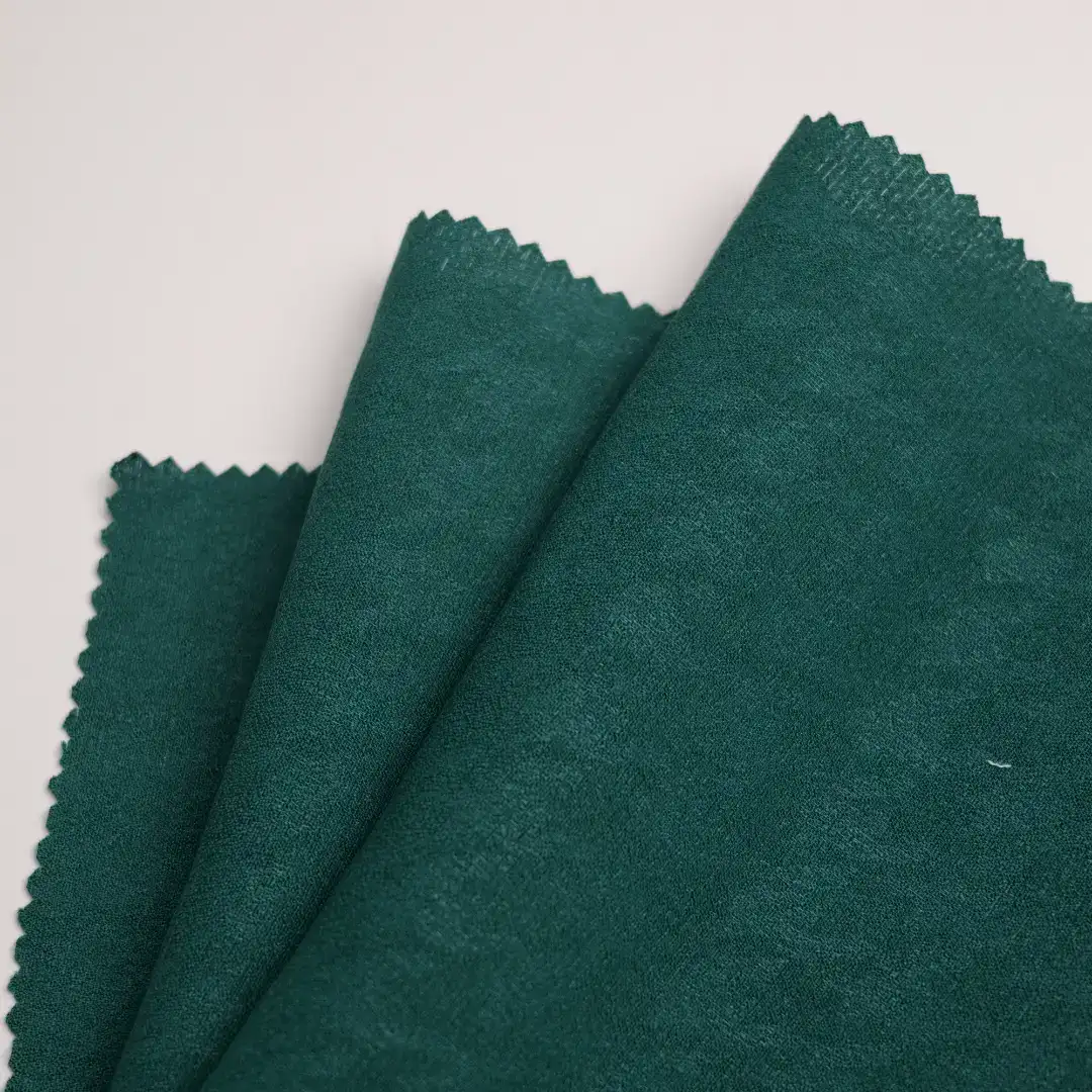 China Fabric for Shirt,Blouse,Skirt,Shirt Long Sleeve Button ,Over Shirt Rayon Crepe Natural Woven Fabric Rayon Polyester Solid-Dark Green color buy from China wholesaler bulk order at wholesale price free worldwide shipping Alibaba
