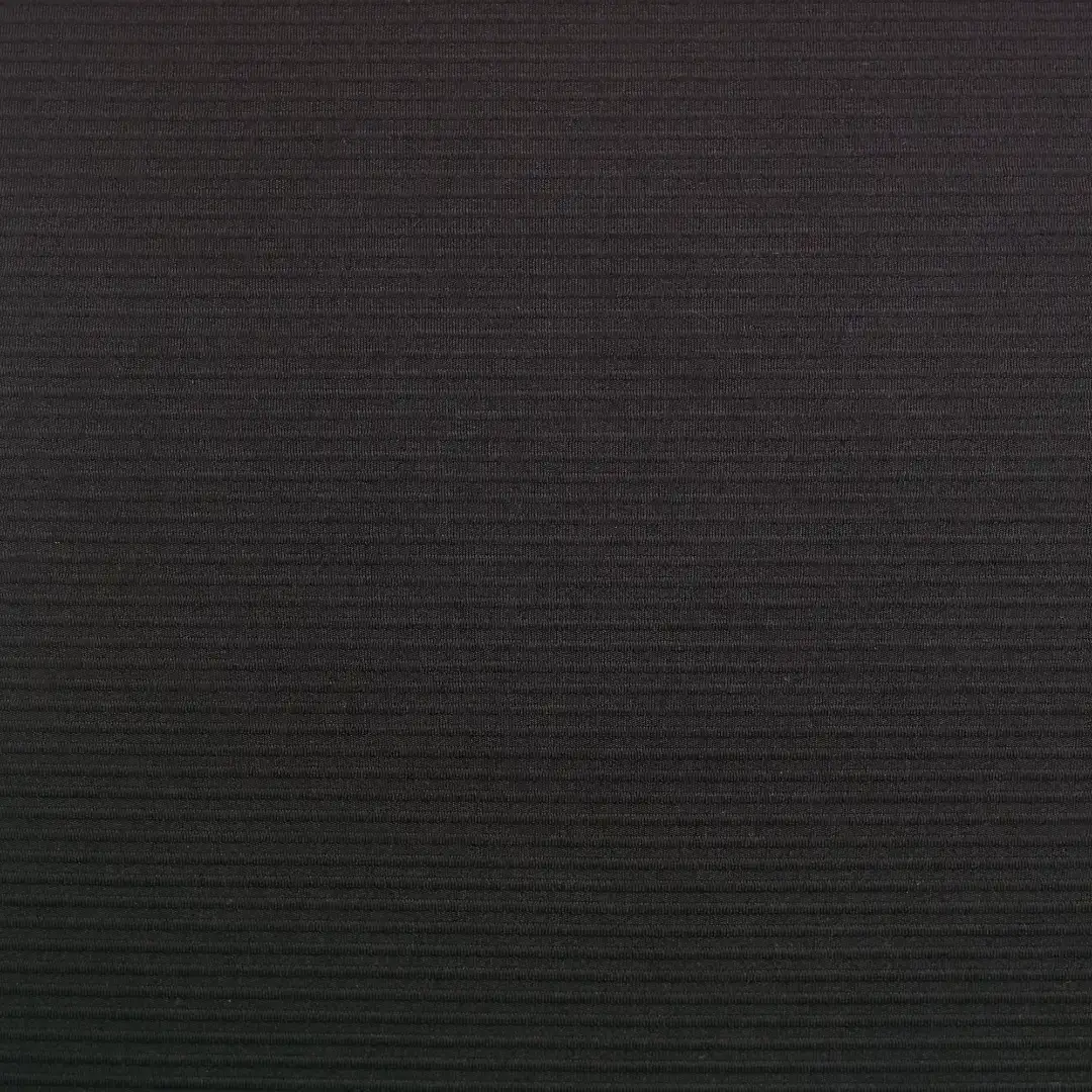 China Fabric for Jackets,Bomber jacket Ottoman Knit Fabric Polyester Spandex Black color buy from China wholesaler bulk order at wholesale price free worldwide shipping Alibaba