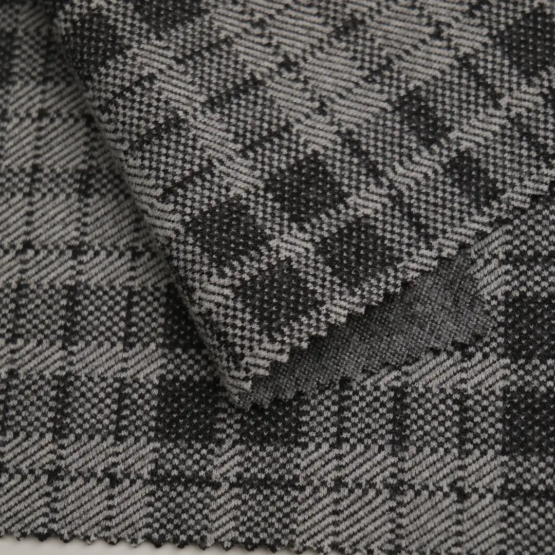 China Fabric for Jackets,Blazer,Trench Coat,Padded Jacket,Overcoat,Knitted Jacket ,Bomber jacket Knit Woolen Fabric Woolen Polyester Grey color buy from China wholesaler bulk order at wholesale price free worldwide shipping Alibaba