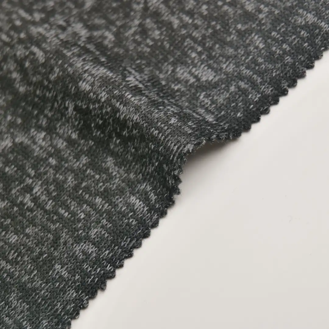 China Fabric for Hoodie,Open Cardigan ,Knitted Jacket  Fleece Knit Fabric Polyester Melange Color color buy from China wholesaler bulk order at wholesale price free worldwide shipping Alibaba