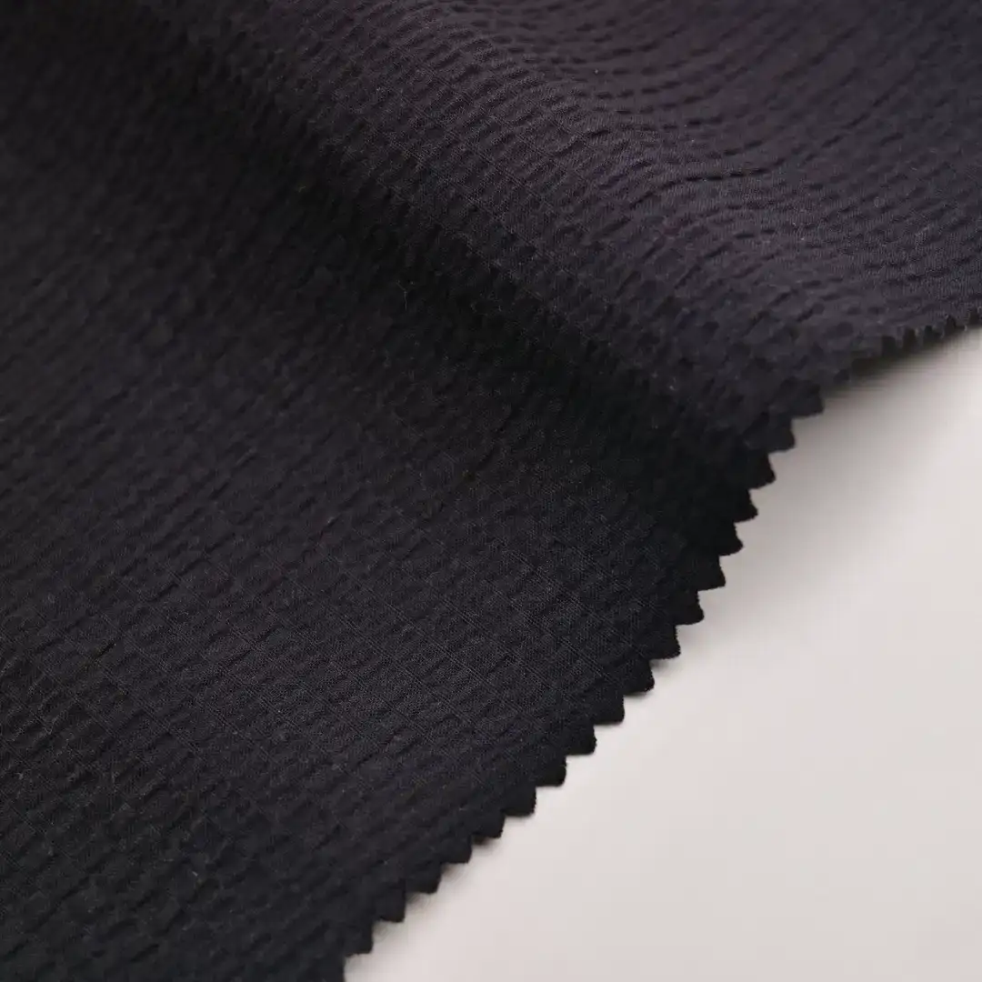 China Fabric for Jackets,Blazer Cotton Crepe Natural Woven Fabric Cotton Spandex Black color buy from China wholesaler bulk order at wholesale price free worldwide shipping Alibaba