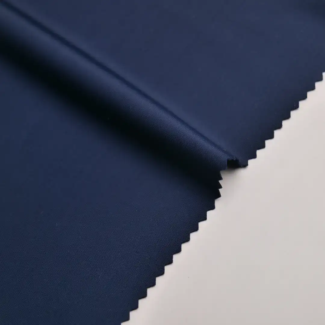 China Fabric for Yoga Clothes,Swimsuits Tricot Brush Knit Fabric Polyester Spandex Navy color buy from China wholesaler bulk order at wholesale price free worldwide shipping Alibaba