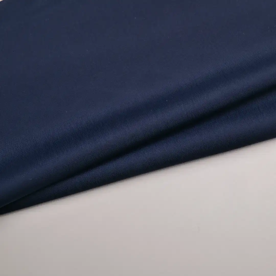 China Fabric for Yoga Clothes,Swimsuits Tricot Brush Knit Fabric Polyester Spandex Navy color buy from China wholesaler bulk order at wholesale price free worldwide shipping Alibaba