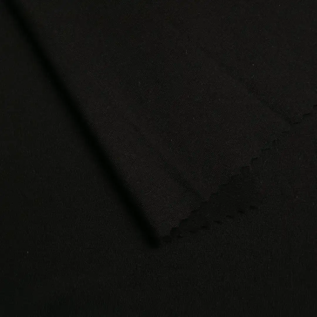 China Fabric for T-Shirt,Tank Top,Yoga Clothes,Yoga Pants Single Jersey Knit Fabric Polyester Spandex Black color buy from China wholesaler bulk order at wholesale price free worldwide shipping Alibaba