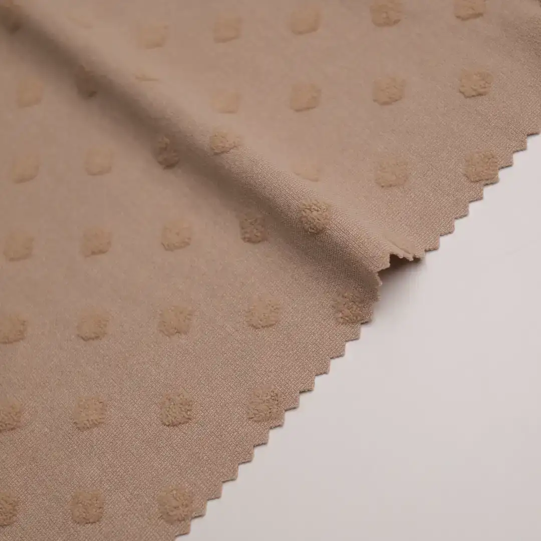 China Fabric for Blazer,T-shirt ,Polo T-shirt  Weft Jacquard Knit Fabric Nylon Elastane Khaki color buy from China wholesaler bulk order at wholesale price free worldwide shipping Alibaba