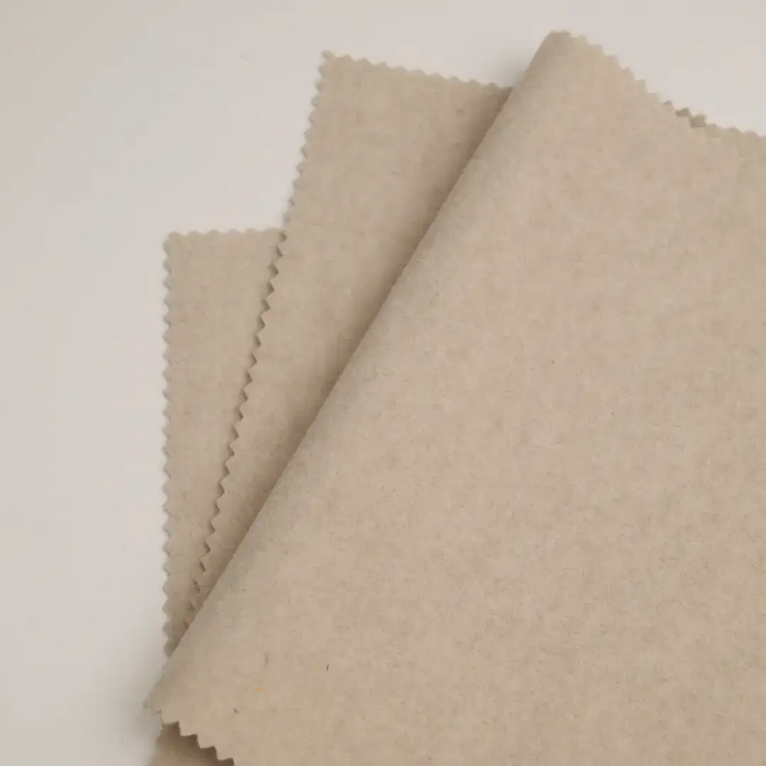 China Fabric for Trench Coat,Overcoat Knit Woolen Fabric Woolen Polyester Rayon Acrylic Neps Yarn Khaki color buy from China wholesaler bulk order at wholesale price free worldwide shipping Alibaba