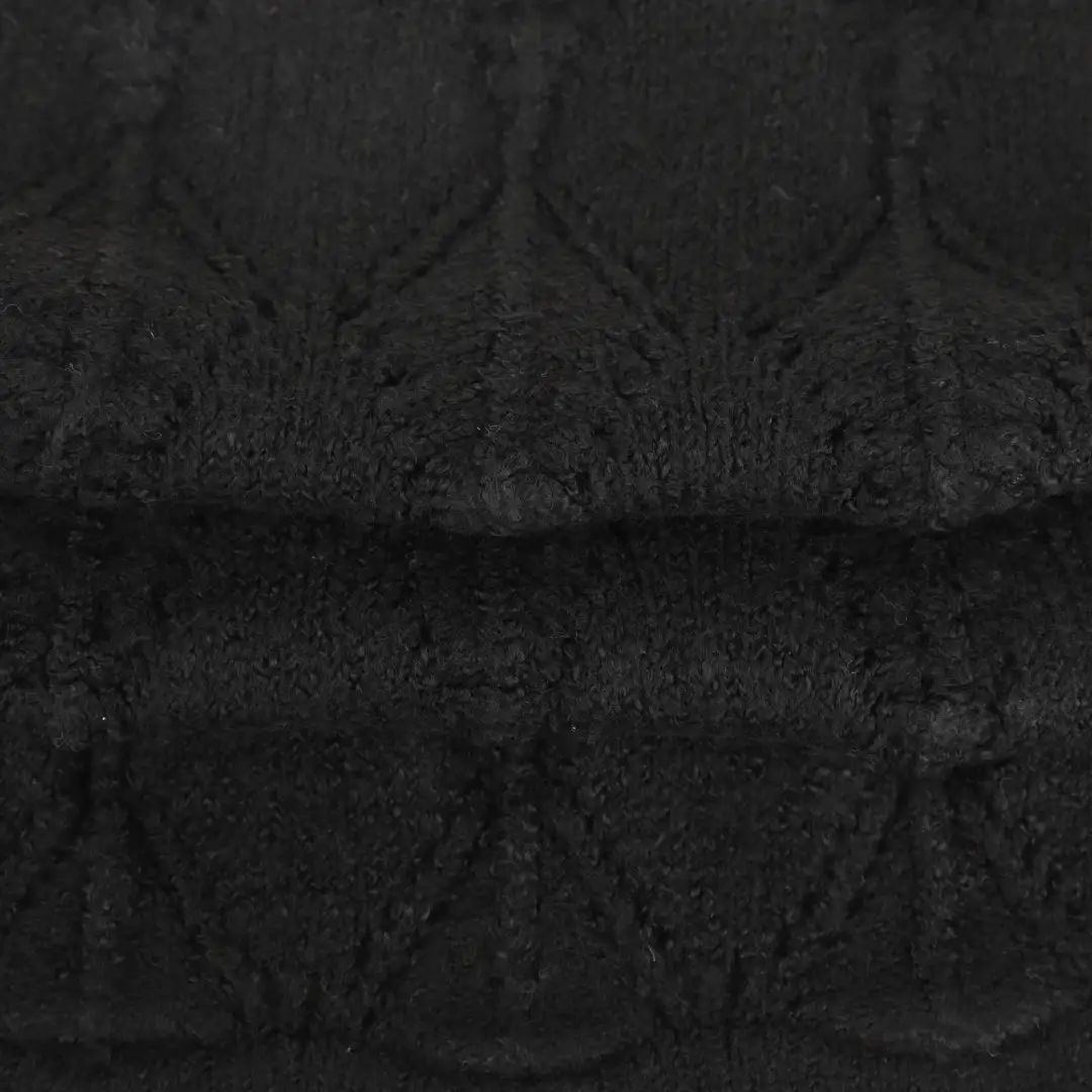 China Yarn for Crop Top Pullover (Sweater),Dresses (Cardigan Open) (Sweater) Mossy Yarn Fancy Yarn Recycled Polyester Polyester Spandex Black color buy from China wholesaler bulk order at wholesale price free worldwide shipping Alibaba