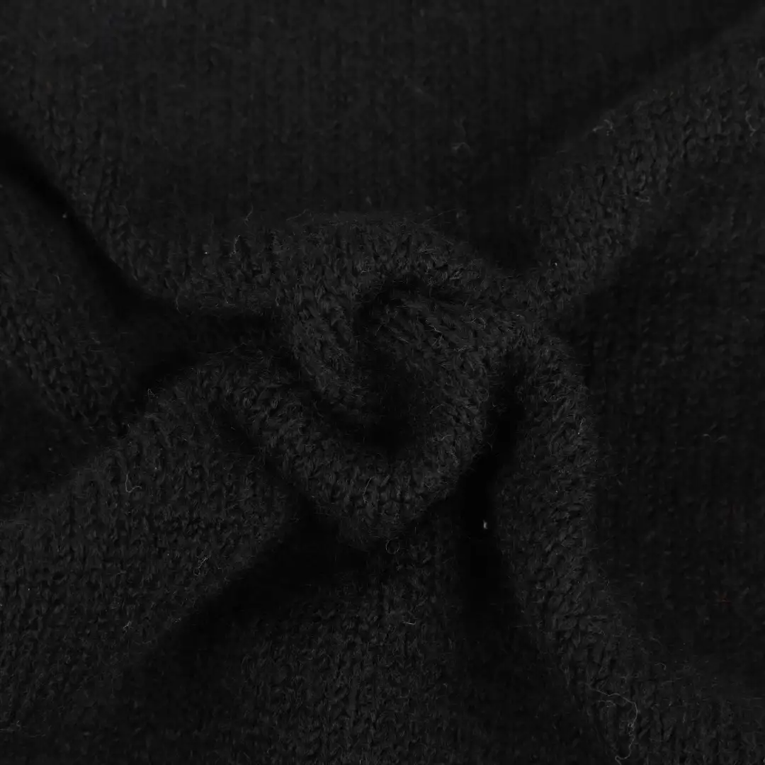 China Yarn for Half-Zipper Cardigan (Sweater),Knitted Jacket (Sweater),Hoodie  (Sweater) Mossy Yarn Fancy Yarn Recycled Polyester Acrylic Wool Spandex Black color buy from China wholesaler bulk order at wholesale price free worldwide shipping Alibaba
