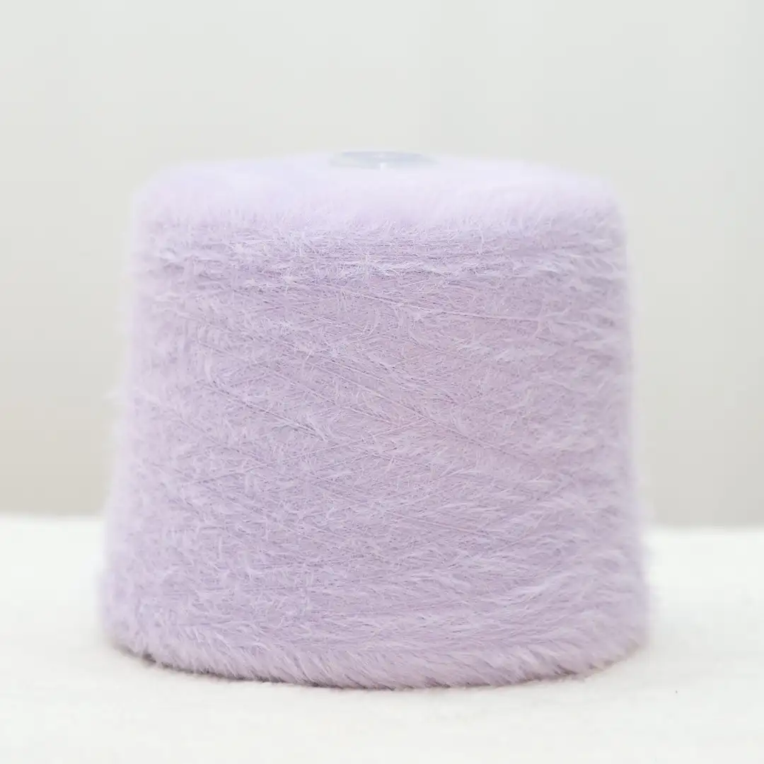 China Yarn for Ladies Vest (Sweater),Dresses (Cardigan Button) (Sweater),Women's Pants (Sweater) Cat Feather Yarn Fancy Yarn Nylon Orchid color buy from China wholesaler bulk order at wholesale price free worldwide shipping Alibaba