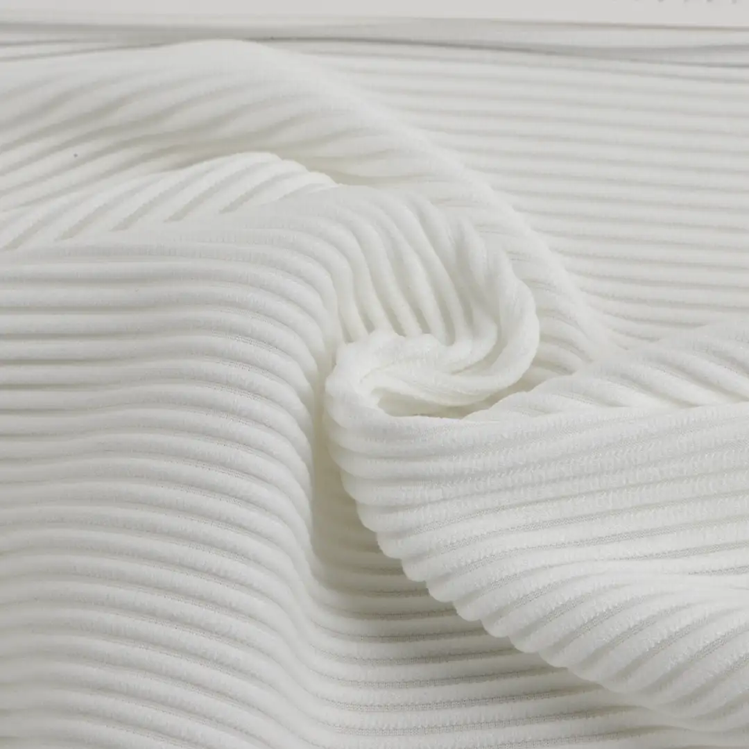 China Fabric for Jackets,Polo Shirt,Hoodie Polyester Jacquard Synthetic Woven Fabric Polyester Spandex WHITE color buy from China wholesaler bulk order at wholesale price free worldwide shipping Alibaba