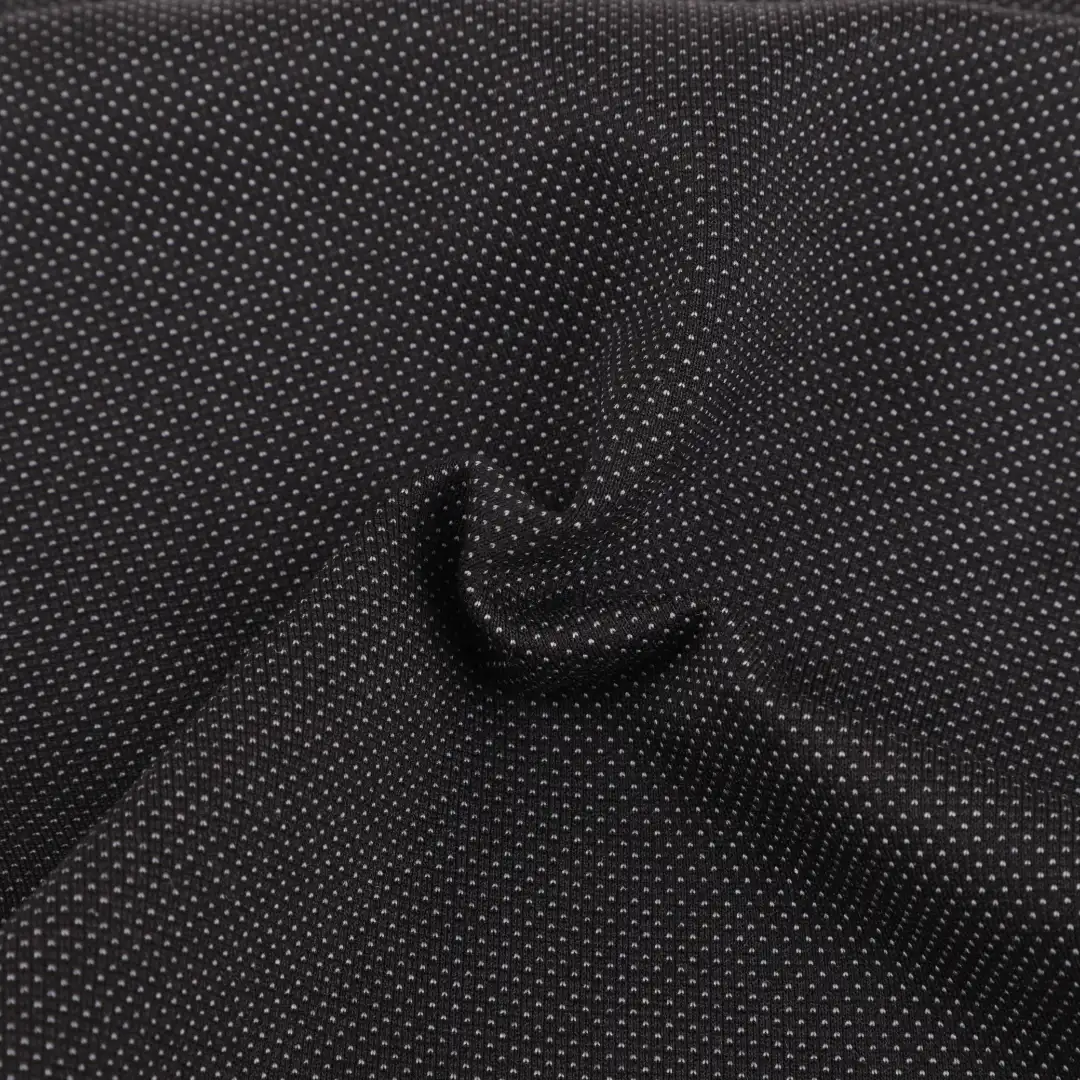 China Fabric for T-Shirt,Sports Bras Weft Jacquard Knit Fabric Rayon Nylon Polyester Spandex BLACK NEPS color buy from China wholesaler bulk order at wholesale price free worldwide shipping Alibaba