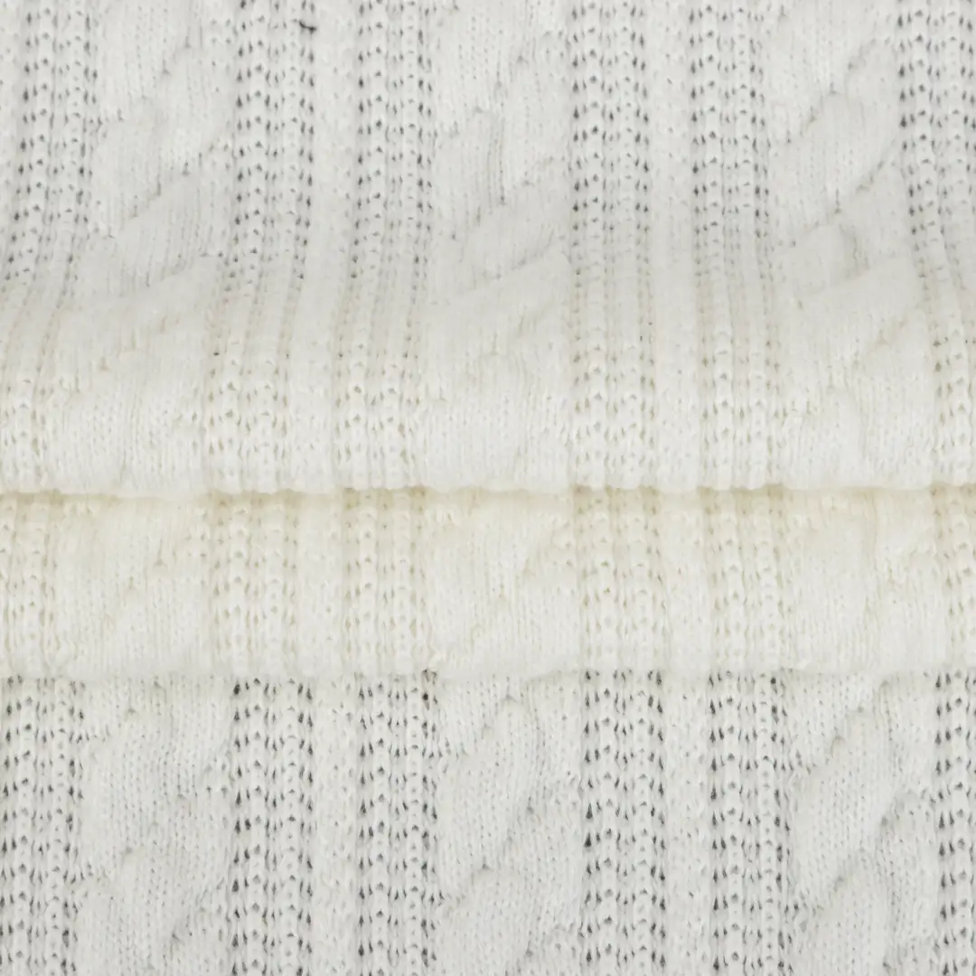 China Fabric for Jackets,Polo Shirt,Hoodie Weft Jacquard Knit Fabric Polyester Spandex White color buy from China wholesaler bulk order at wholesale price free worldwide shipping Alibaba