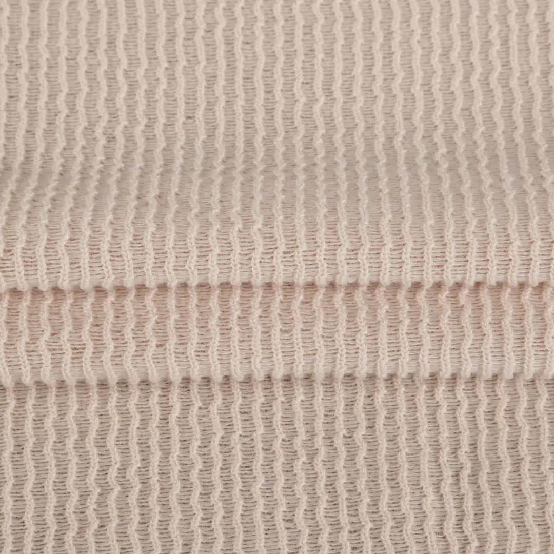 China Fabric for T-Shirt,Polo Shirt,Hoodie Weft Jacquard Knit Fabric Polyester Spandex BEIGE color buy from China wholesaler bulk order at wholesale price free worldwide shipping Alibaba