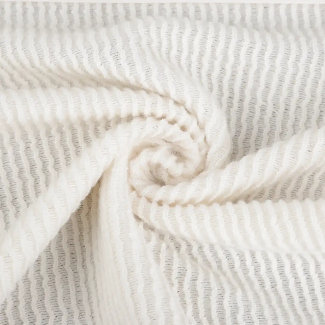 China Fabric for Polo Shirt,Hoodie Weft Jacquard Knit Fabric Polyester Spandex White color buy from China wholesaler bulk order at wholesale price free worldwide shipping Alibaba