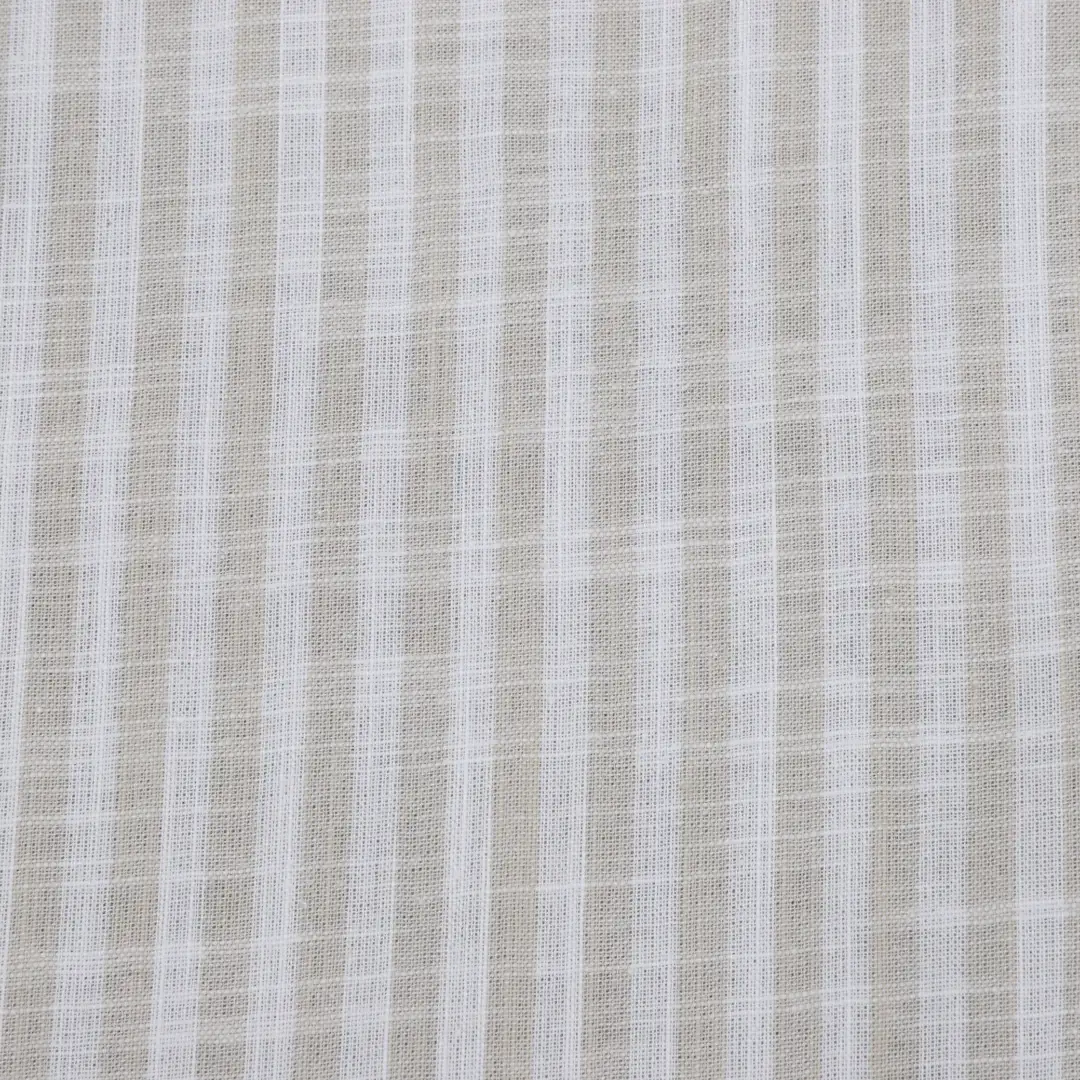 Bangladesh Fabric for Shirt,Blouse,Crop Top Cotton Slub Natural Woven Fabric Cotton Slub White/Beige YD color buy from Bangladesh wholesaler bulk order at wholesale price free worldwide shipping Alibaba