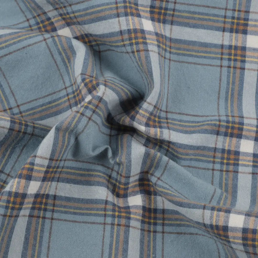 Bangladesh Fabric for Shirt Cotton Plain Natural Woven Fabric BCI Cotton  Check color buy from Bangladesh wholesaler bulk order at wholesale price free worldwide shipping Alibaba