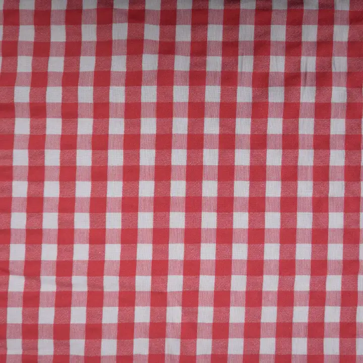 India Fabric for Shirt,Crop Top Cotton Seersucker Natural Woven Fabric Cotton Red Checks color buy from India wholesaler bulk order at wholesale price free worldwide shipping Alibaba