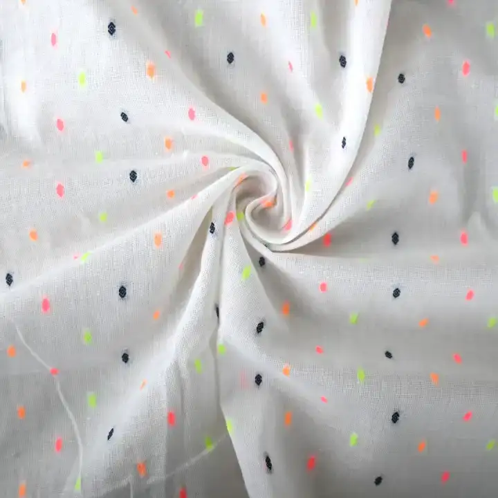 India Fabric for Blouse Cotton Butta Natural Woven Fabric Cotton Polyester White with Butta color buy from India wholesaler bulk order at wholesale price free worldwide shipping Alibaba