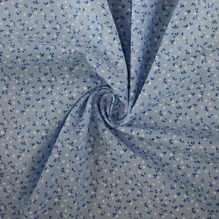 India Fabric for Shirt Cotton Printed Natural Woven Fabric Cotton Blue Print color buy from India wholesaler bulk order at wholesale price free worldwide shipping Alibaba