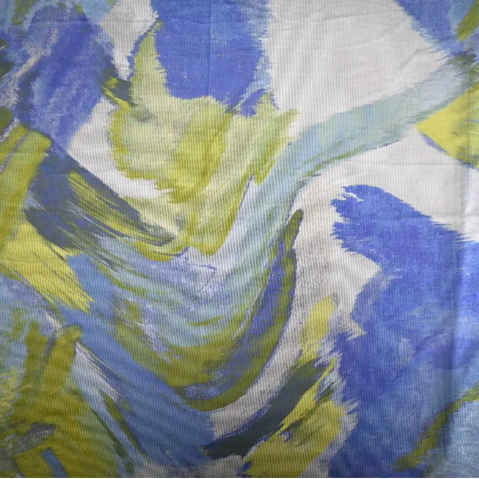 India Fabric for Blouse Polyester Spandex Mesh Knit Fabric Polyester Spandex Printed color buy from India wholesaler bulk order at wholesale price free worldwide shipping Alibaba