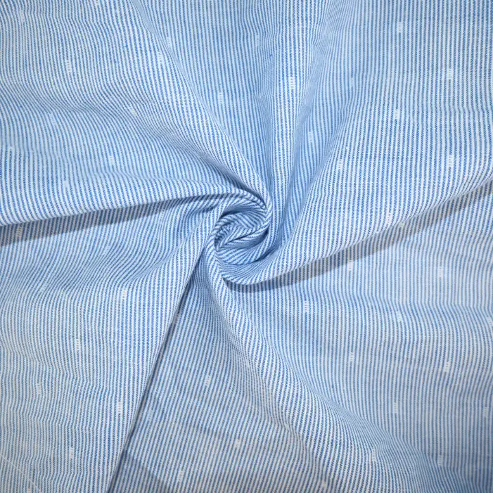 India Fabric for Skirt Cotton Butta Natural Woven Fabric Cotton Blue Stripe Butta color buy from India wholesaler bulk order at wholesale price free worldwide shipping Alibaba