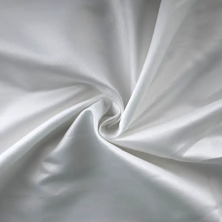 India Fabric for Blouse Polyester Satin Synthetic Woven Fabric Polyester Off White color buy from India wholesaler bulk order at wholesale price free worldwide shipping Alibaba