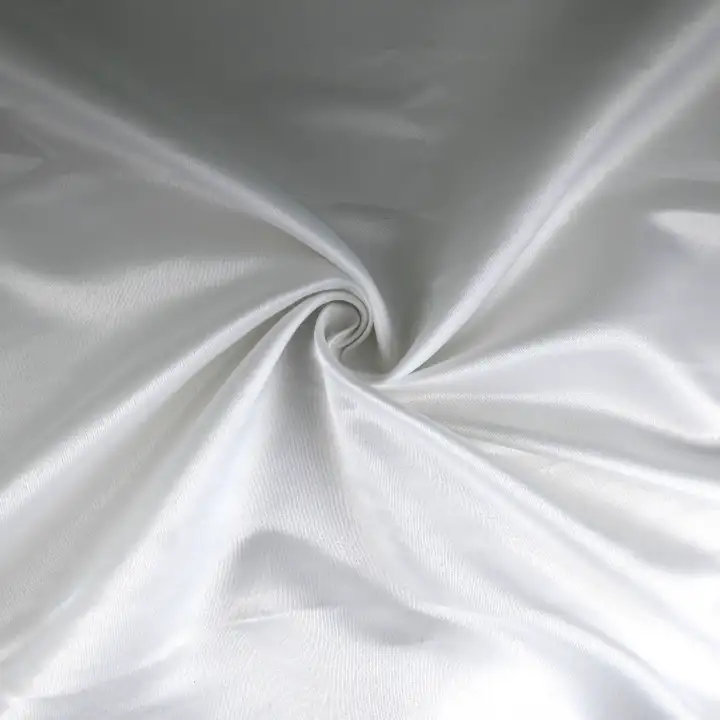 India Fabric for Blouse Polyester Satin Synthetic Woven Fabric Polyester Off White color buy from India wholesaler bulk order at wholesale price free worldwide shipping Alibaba