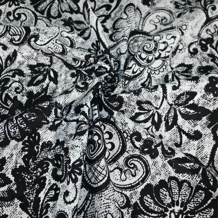 India Fabric for Crop Top Schiffli Synthetic Woven Fabric Cotton Printed color buy from India wholesaler bulk order at wholesale price free worldwide shipping Alibaba