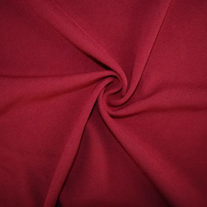 India Fabric for Pants Polyester Pongee Synthetic Woven Fabric Polyester Rose Red color buy from India wholesaler bulk order at wholesale price free worldwide shipping Alibaba