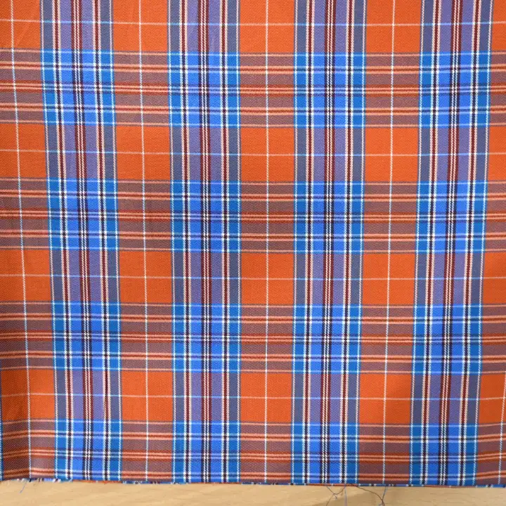 India Fabric for Shirt Cotton YD Twill Natural Woven Fabric Cotton Multi color Check color buy from India wholesaler bulk order at wholesale price free worldwide shipping Alibaba
