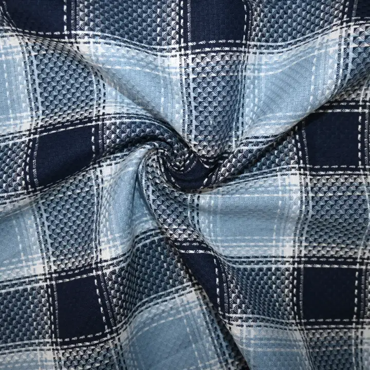 India Fabric for Shirt Cotton YD Twill Natural Woven Fabric Cotton Multi color Check color buy from India wholesaler bulk order at wholesale price free worldwide shipping Alibaba