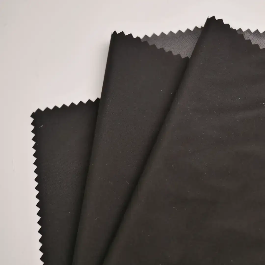 China Fabric for Down Jacket,Ski Suits Polyester Taffeta Synthetic Woven Fabric Polyester black color buy from China wholesaler bulk order at wholesale price free worldwide shipping Alibaba