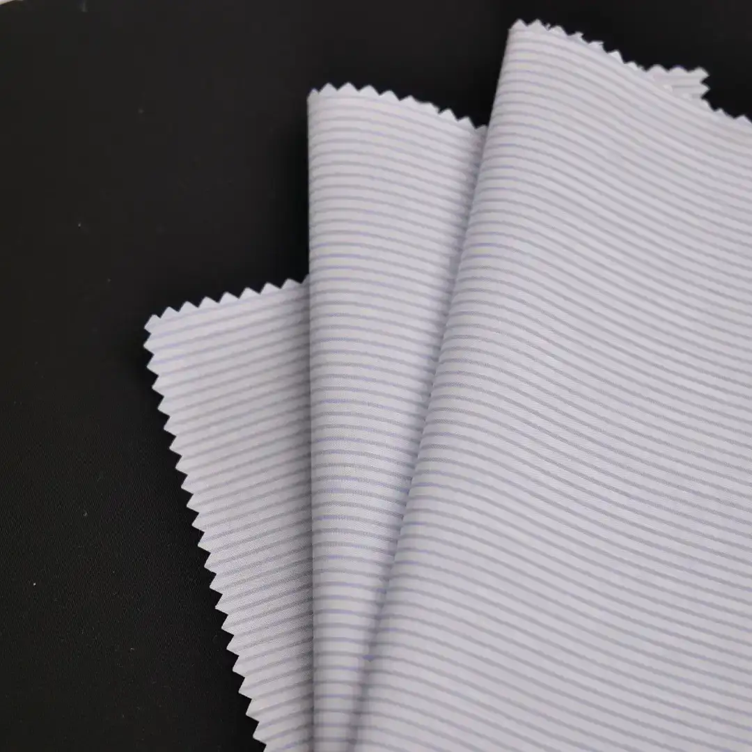 China Fabric for Blouse,Shirt Long Sleeve Button ,Shirt Half Sleeve Button  Cotton YD Poplin Natural Woven Fabric Cotton Nylon Spandex blue color buy from China wholesaler bulk order at wholesale price free worldwide shipping Alibaba