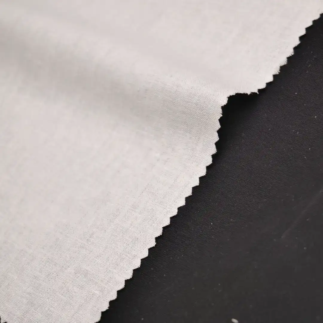 China Fabric for Blouse,Shirt Long Sleeve Button ,Shirt Half Sleeve Button ,Over Shirt Linen/Rayon Plain Natural Woven Fabric Rayon Linen Milky white color buy from China wholesaler bulk order at wholesale price free worldwide shipping Alibaba
