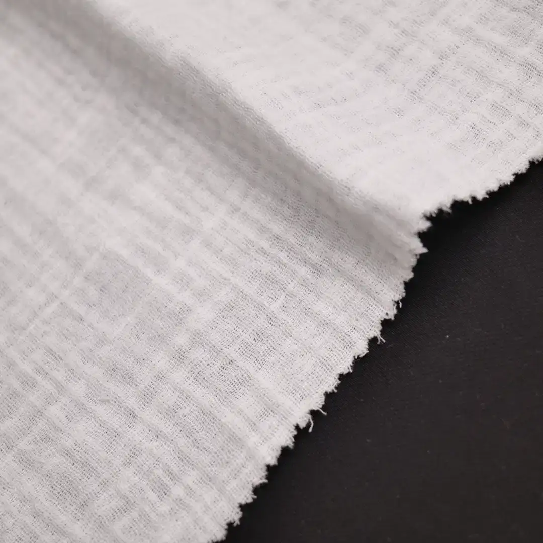 China Fabric for Blouse,Pajamas,Loungewear Cotton Crepe Natural Woven Fabric Cotton White color buy from China wholesaler bulk order at wholesale price free worldwide shipping Alibaba