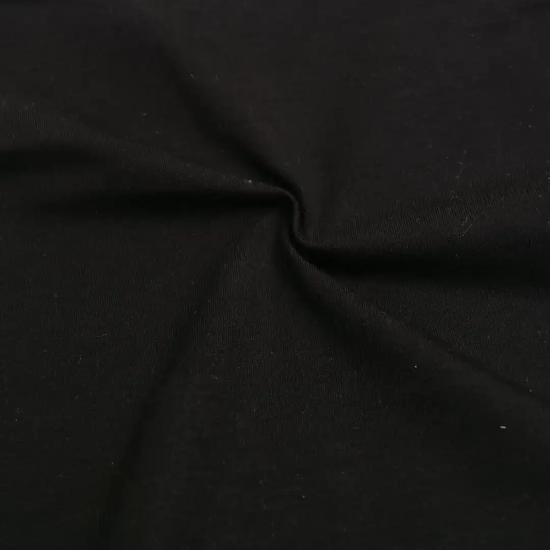China Fabric for T-Shirt,Polo Shirt,Yoga Clothes,Sweatshirt Single Jersey Knit Fabric Modal Cotton Spandex Black color buy from China wholesaler bulk order at wholesale price free worldwide shipping Alibaba