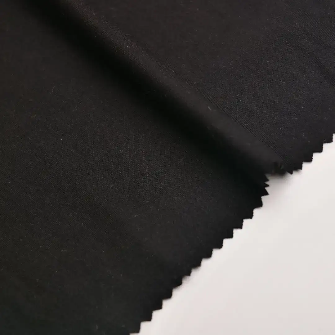 China Fabric for T-Shirt,Polo Shirt,Yoga Clothes,Sweatshirt Single Jersey Knit Fabric Modal Cotton Spandex Black color buy from China wholesaler bulk order at wholesale price free worldwide shipping Alibaba