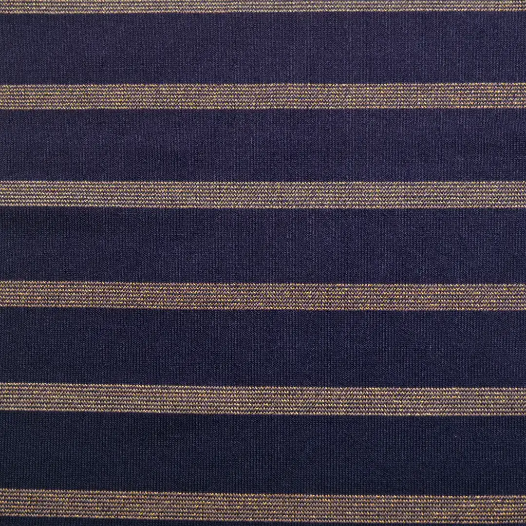 China Fabric for Ladies Vest ,Dresses (Pullover)  Hacci Knit Fabric Rayon Spandex Polyester Yd-Navy/Gold color buy from China wholesaler bulk order at wholesale price free worldwide shipping Alibaba