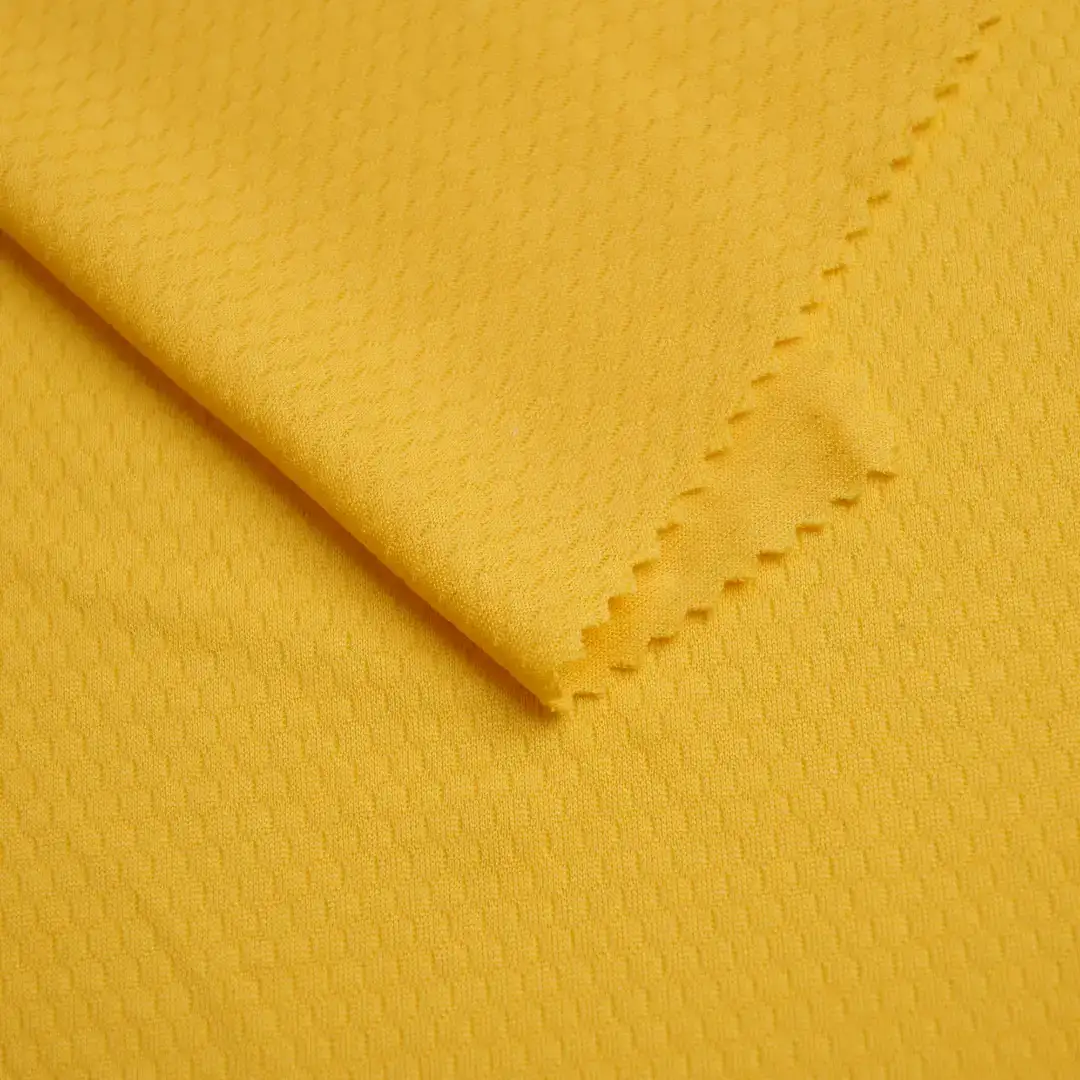 China Fabric for T-Shirt,Jogger,Yoga Clothes Two-way Stretch Knit Fabric Polyester Solid-Yellow color buy from China wholesaler bulk order at wholesale price free worldwide shipping Alibaba