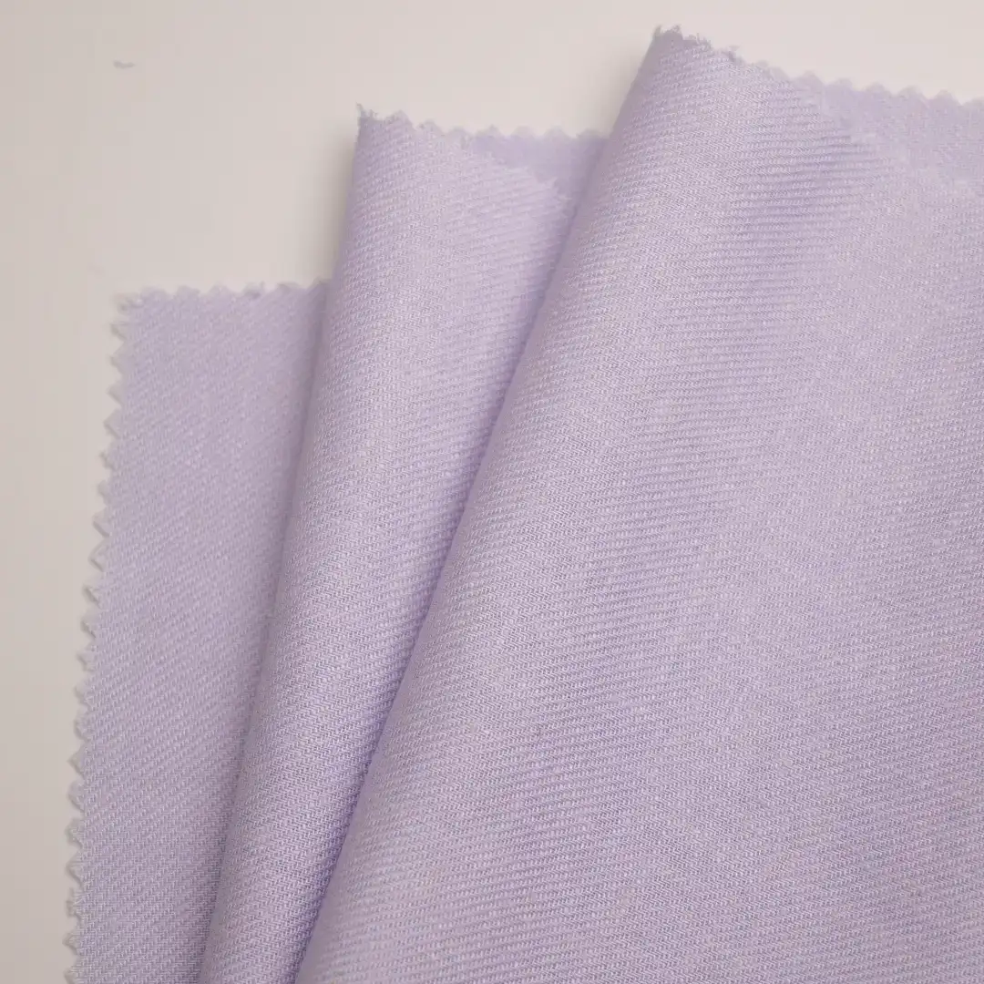 China Fabric for Blouse,Skirt,Over Shirt Linen/Rayon YD Plain Natural Woven Fabric Rayon Linen Light Purple color buy from China wholesaler bulk order at wholesale price free worldwide shipping Alibaba